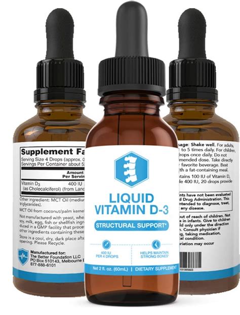 UMZU: Liquid Vitamin D3: Structural Support - 2 fl. oz. - Vitamin D ...