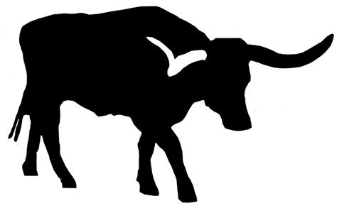 Longhorn Silhouette at GetDrawings | Free download