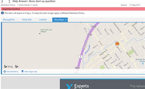 Bing Maps Add-in in Exchange 2016 Solutions | Experts Exchange