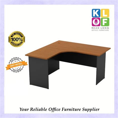 VO GL Superior compact table L shape/ Meja pejabat L/ Office L shape ...