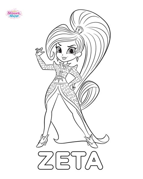 Shimmer and Shine Coloring Pages - Best Coloring Pages For Kids