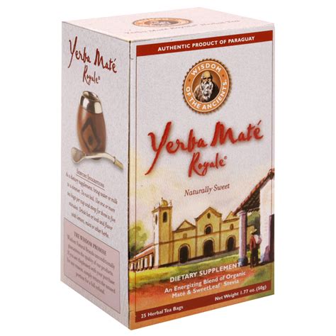 Wisdom Natural Brands Yerba Mate Royale Tea, 25 bag