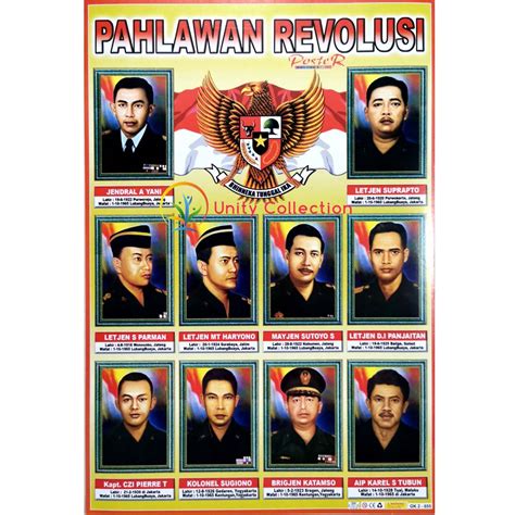 Poster Tempel Dinding Edukasi Anak Belajar Pahlawan Revolusi Indonesia | Lazada Indonesia