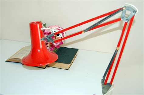 MEMPHIS Style Vintage Desk Lamp 1980s Red Architect's - Etsy