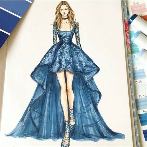 #drawing #sketch #fashion #dress #art #fashiondesign #fashionblogger… | Fashion illustration ...