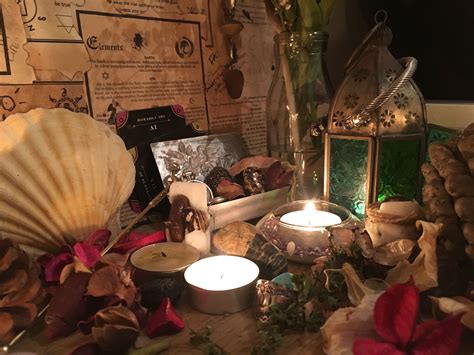 Magical Wiccan Altar