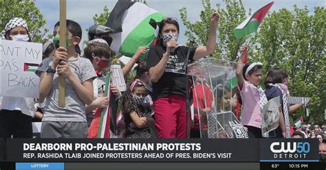 Dearborn Pro-Palestinian Protests: Rep. Rashida Tlaib Joined Protesters ...