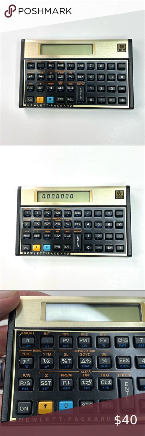 1982 Hewlett-Packard HP-12C Financial Calculator with Manual Hp 12c ...