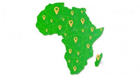 Africa Map Pin Point Location Animation, Infographics Motion Graphics ft. 3d flag & animated map ...