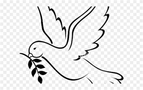 Drawn Spirit Peace Bird - Drawing Of Dove For Peace Clipart (#1642054) - PinClipart