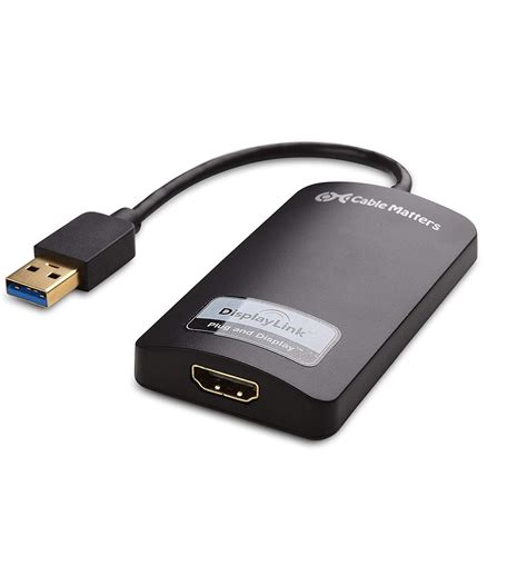 Cable Matters SuperSpeed USB 3.0 to HDMI Adapter (USB to HDMI Adapter ...