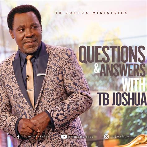 Questions & Answers With TB Joshua - Emmanuel TV