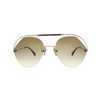 Women's Aviator Sunglasses // Gold + Brown Gradient - Fendi - Touch of Modern