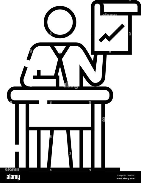 Advisory line icon, concept sign, outline vector illustration, linear ...