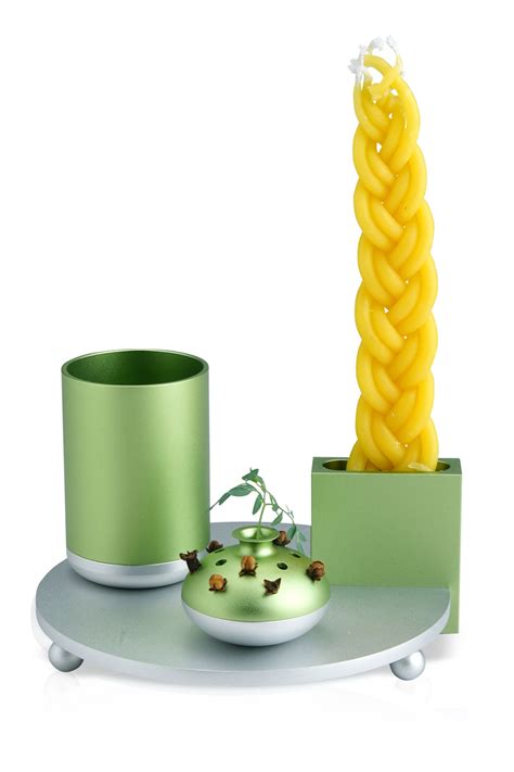 Havdalah Set Green - Dabbah Judaica & Jewelry