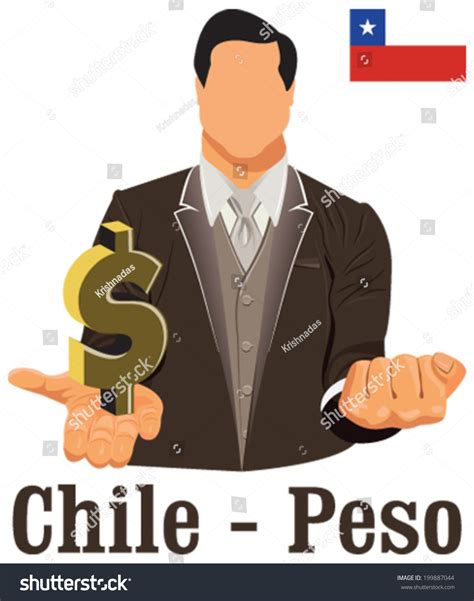 Chile National Currency Chilean Peso Symbol Stock Vector (Royalty Free ...