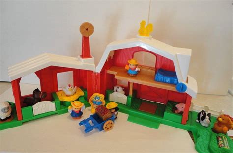 Fisher Price Little People Farm/Barn Musical Animal Sounds Lot w/15 Accessories | #1876185001