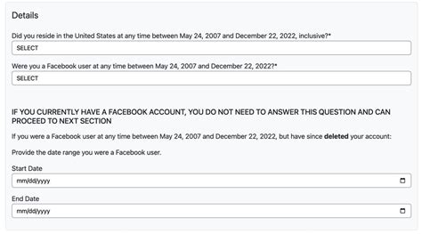 Facebook Claim 2023 Form - Printable Forms Free Online