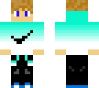 blue white nike boy | Minecraft Skin