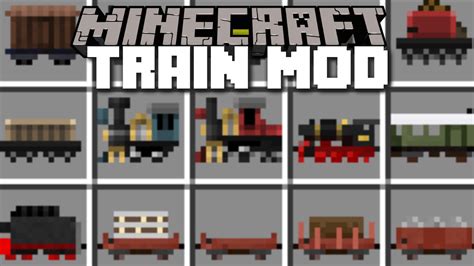 Minecraft TRAIN MOD / BUILD YOUR OWN TRAINCRAFT AND RIDE THEM!! Minecraft - YouTube