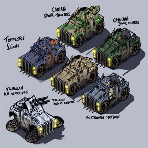 Fabrizio Carminati - Wh40K - Imperial Guard Support Vehicles