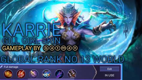 KARRIE BEST BUILD 2020| High Damage For Karrie + Gameplay By ...