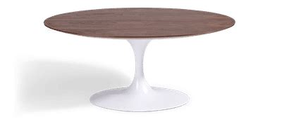 Tulip Oval Coffee Table - Walnut Walnut/Small | Mobelaris