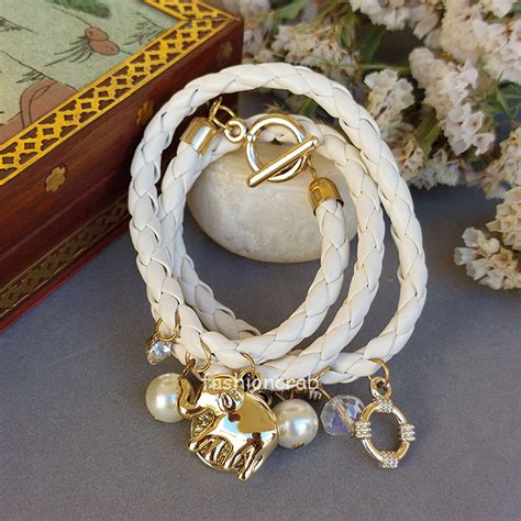 White Charm Bracelets for Women | FashionCrab.com