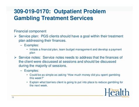 November 2016 Problem Gambling Treatment Providers Webinar