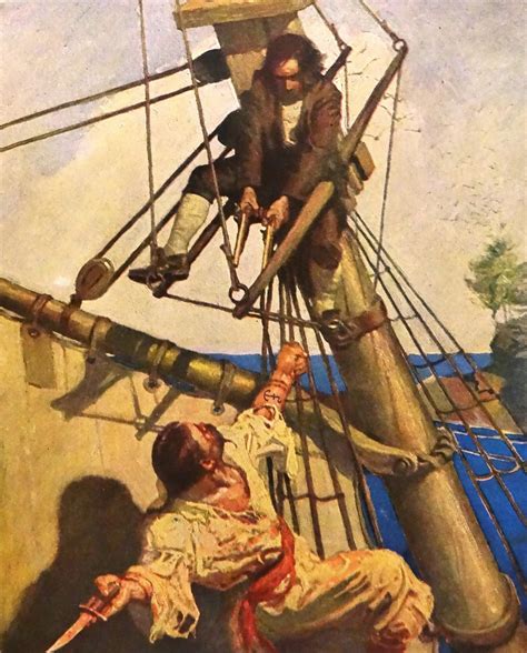 Israel Hands by N. C. Wyeth. "Treasure Island" by Robert L… | Flickr