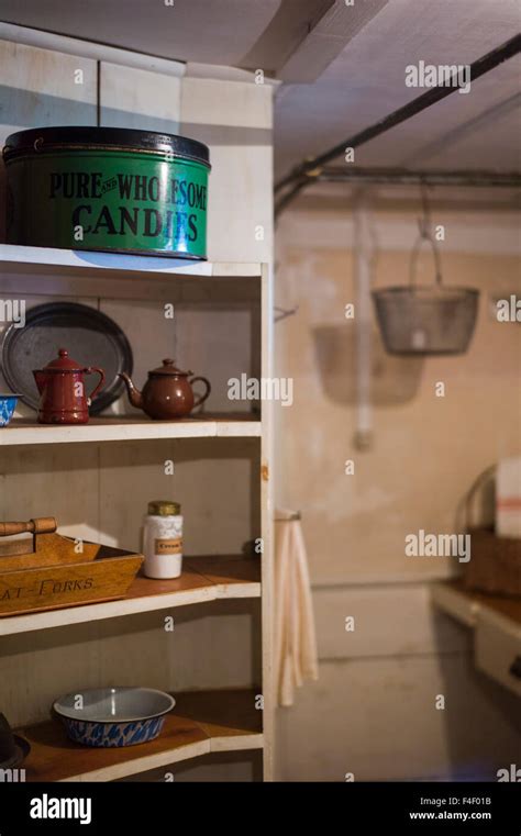 New Hampshire, Canterbury Shaker Village, former Shaker religious community, kitchen detail ...