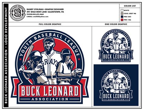 Buck Leonard Association-Youth Baseball League Logo on Behance