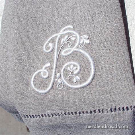 Embroidered Monograms Tips & Techniques – Index – NeedlenThread.com