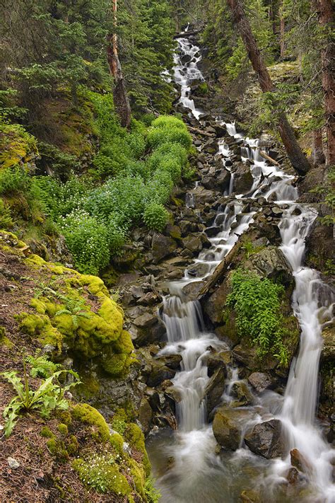 Waterfall near American Basin Photograph by Dean Hueber | Fine Art America