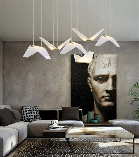 Creative Art Decoration Acrylic Bird Design LED Pendant Light | Etsy Homedecor Living Room ...