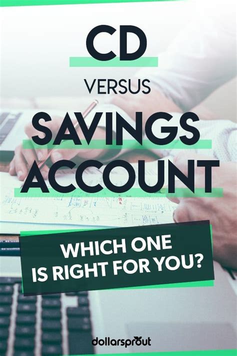 Do you know what the difference between a CD and a savings account is? Wondering which one you ...