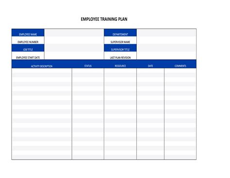 Excel Spreadsheet To Track Employee Training ~ MS Excel Templates