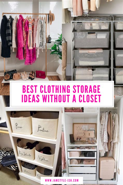 Best Clothing Storage Ideas Without a Closet | Closet clothes storage, Small space clothing ...