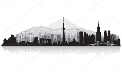 Tokyo Japan city skyline silhouette Stock Vector Image by ©Yurkaimmortal #44841987