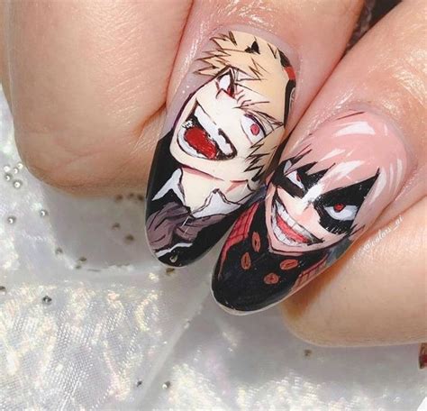 Kirishima Inspired Nails Anime Nails Crazy Nail Designs Kawaii Nails ...