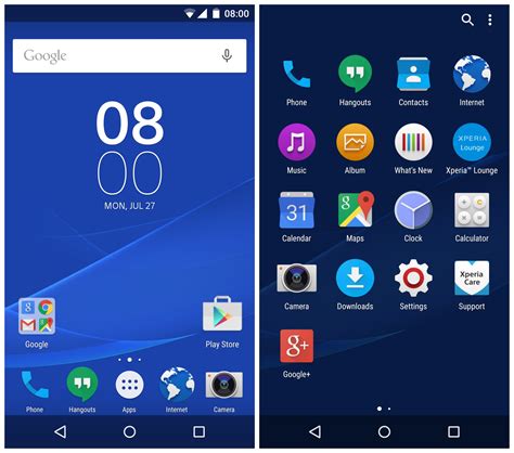 Sony builds custom UI that looks more like 'vanilla' Android