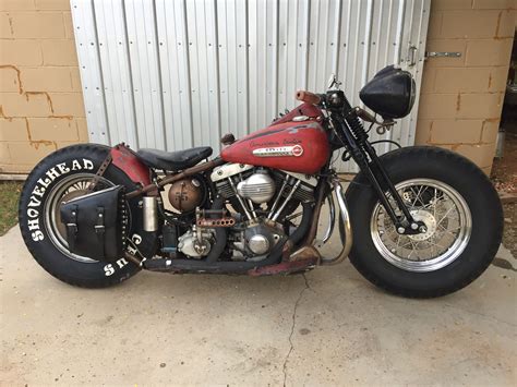 Shovelhead bobber rigid springer #HarleyDavidsonBobber | Bobber motorcycle, Bobber, Rat bike