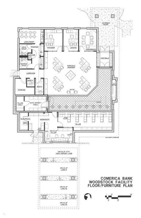 Branch Banks – Woodstock – Floor Plan | Building design plan, Home design floor plans, Floor ...