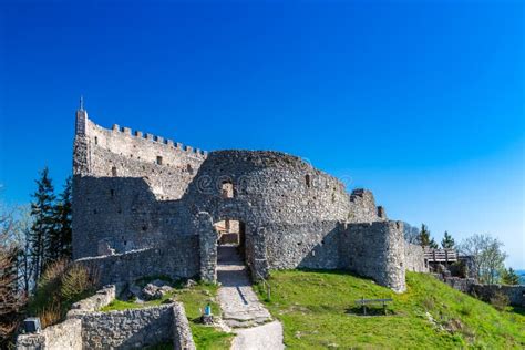 Ruins of Eisenberg Castle stock photo. Image of summit - 119207054