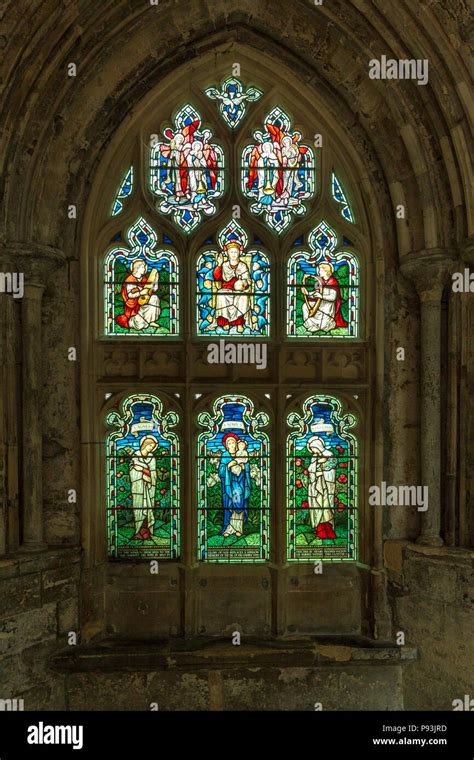 Stained glass window gloucester cathedral hi-res stock photography and ...