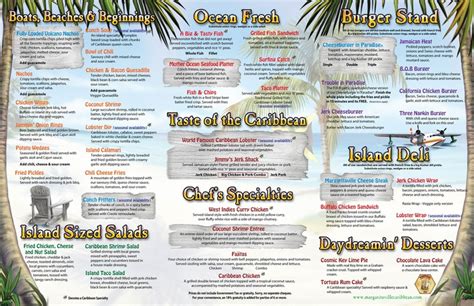 Menu Margaritaville | beach party | Pinterest