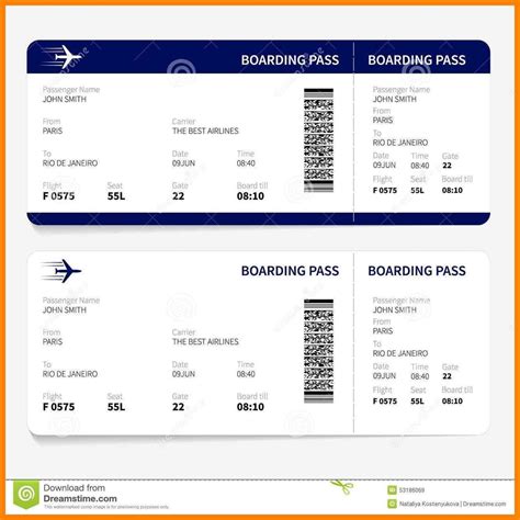 Flugticket Vorlage Boarding Pass Vorlage Pdf : Gratisvektoren Boarding Pass 800 Illus Im Ai Eps ...