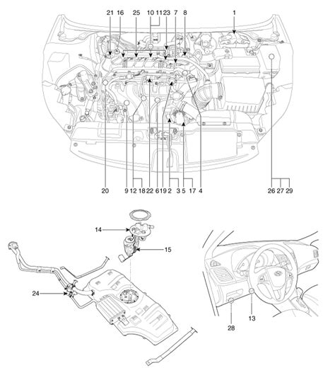 2001 Kia Rio Engine Diagram