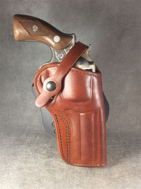 Ruger GP100 OWB Custom Leather Paddle Holster – ETW Holsters