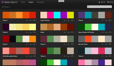 Adobe Color CC Themes - great for supporting color theme selection: https://color.adobe.com ...